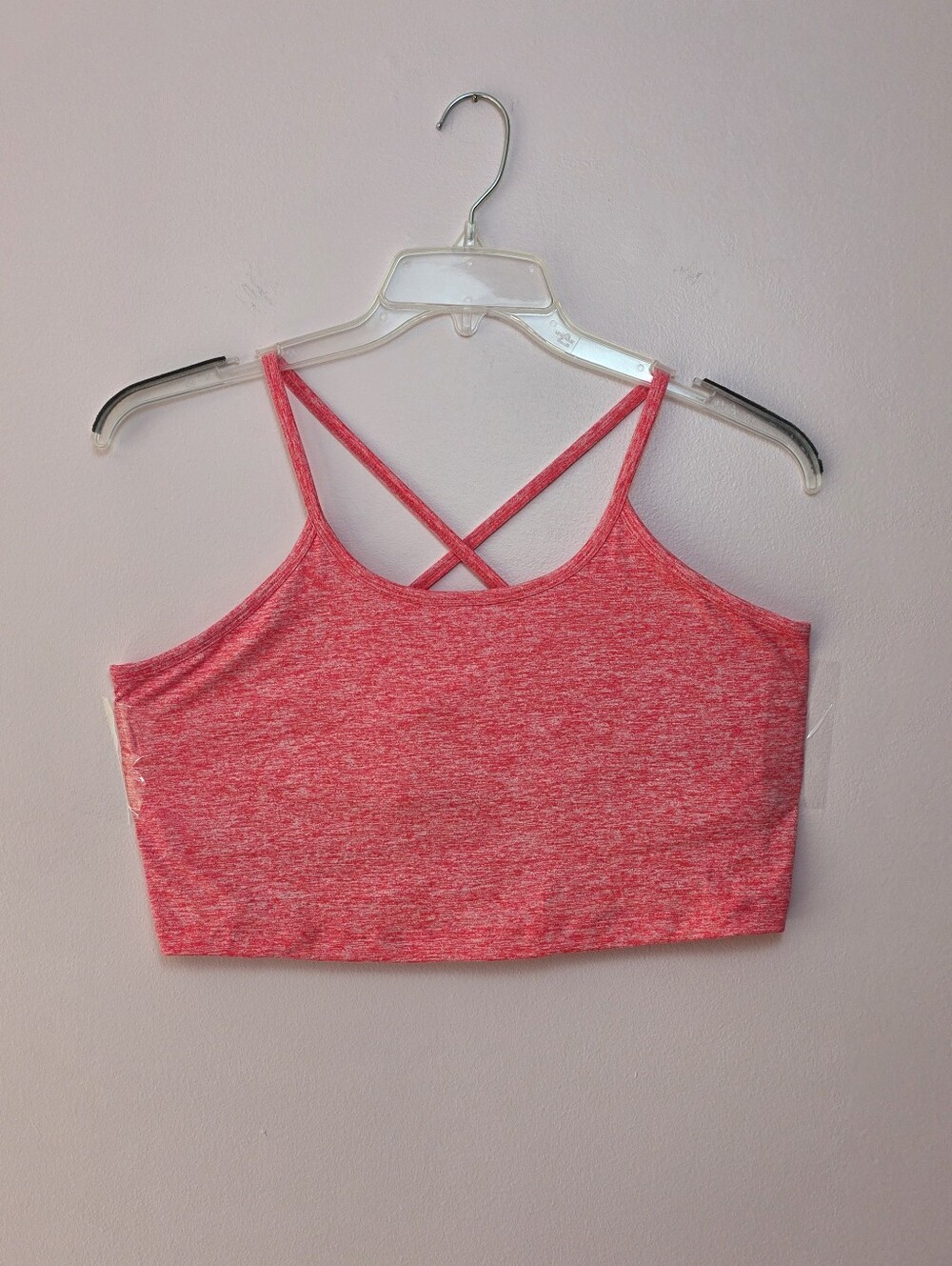 Vineyard Vines Heathered Hot Pink Performance Bralette